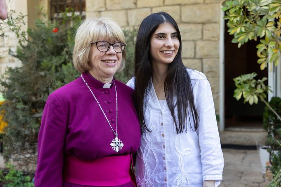 Archbishop's 'joy' at meeting Palestinian Christian Layan Nasir
