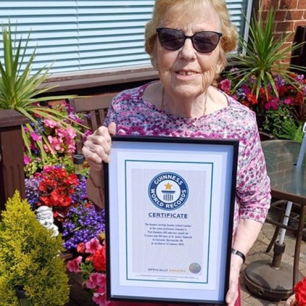 Sunday School teacher achieves world record