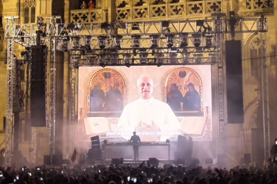 Pope Leo surprises ravers and encourages young people to ‘share your faith’