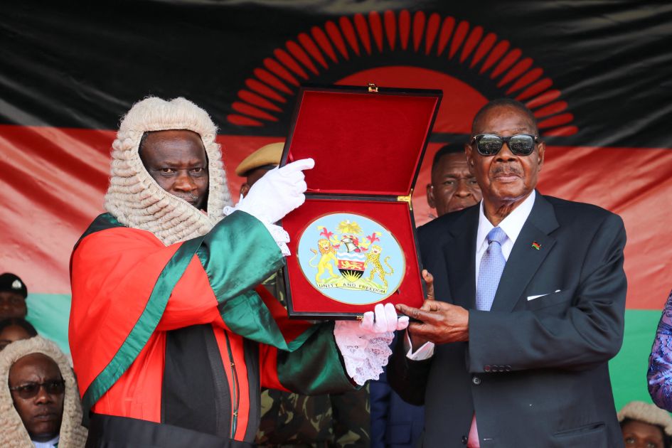 Malawi's Christian president sworn in for a second term