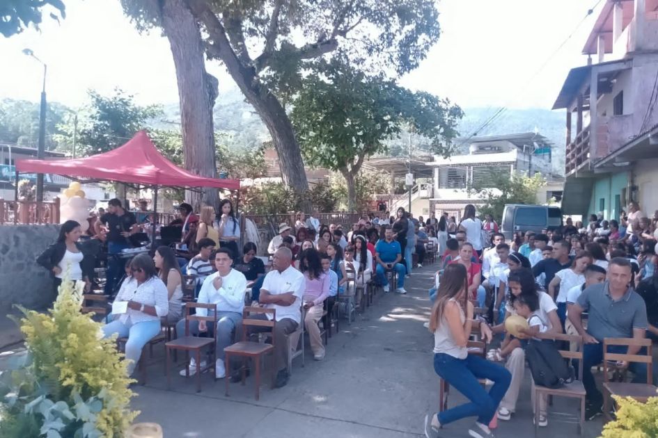 Hope in adversity: Young people confirmed outside quake-damaged church