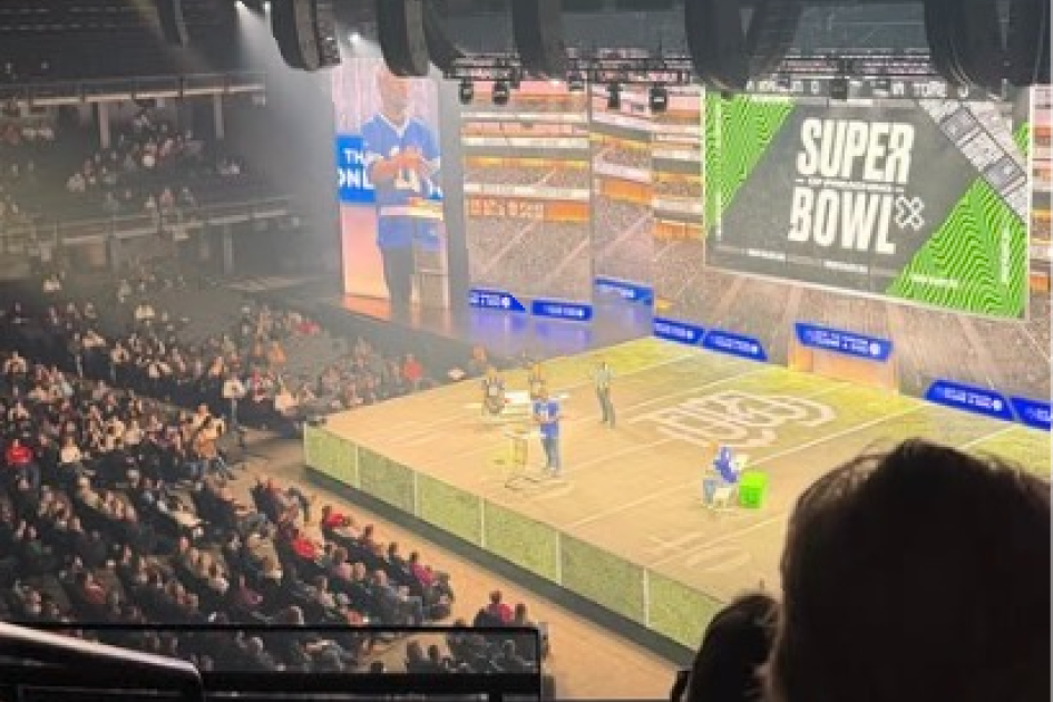 Church goes viral for special Super Bowl service