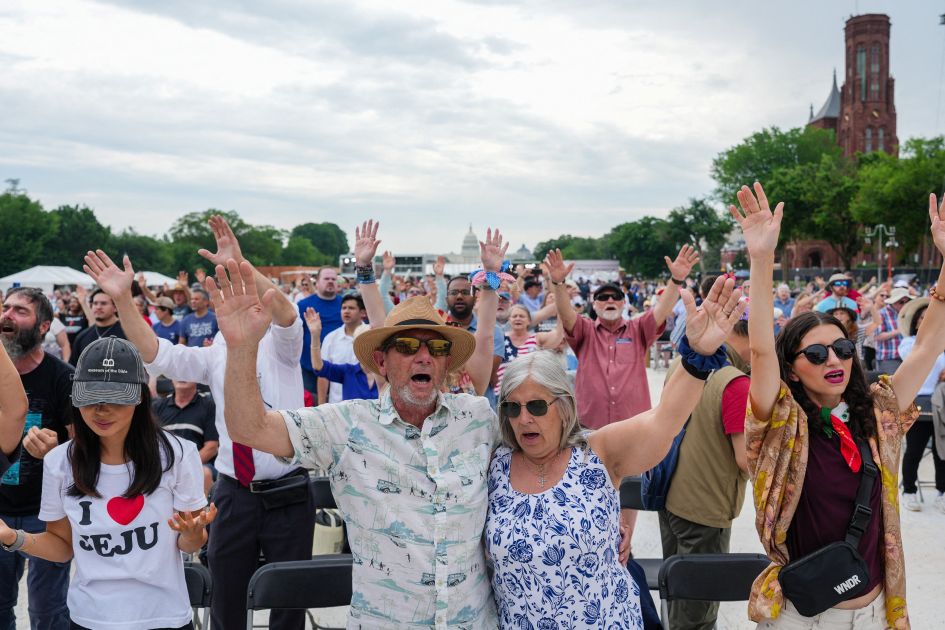 Trump backed faith event features conservative Christians as critics decry blurring of church-state lines