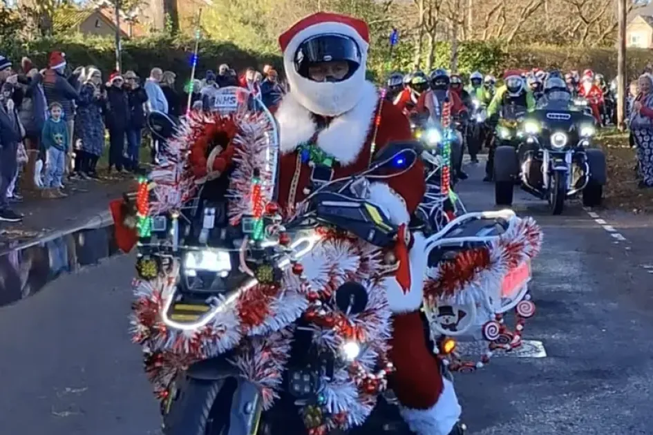 Hundreds of bikers join church Christmas toy appeal