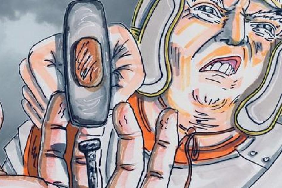 Jim Carrey Paints Donald Trump Crucifying Jesus