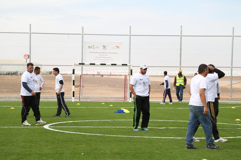 Syrian refugees offered football coaching from Christian charity