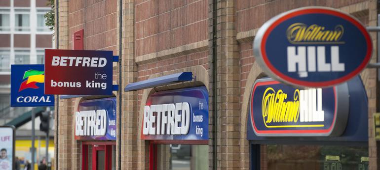 Betting Shops on the high street - Copyright IO8 Photography / REX