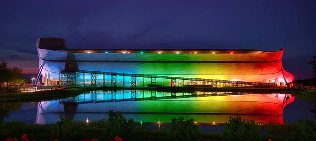 Replica Noah's Ark 'takes back rainbow for God'