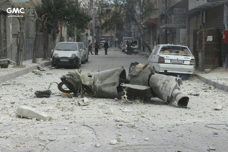 Ghouta Media Center via AP