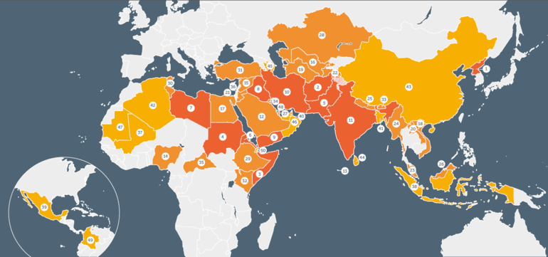 The 10 worst countries for women