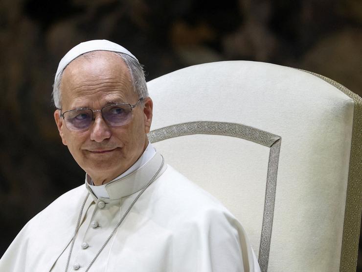 Pope leo palestine address