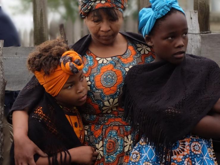 african black mum and daughters funeral, sad public domain pictures net.jpg