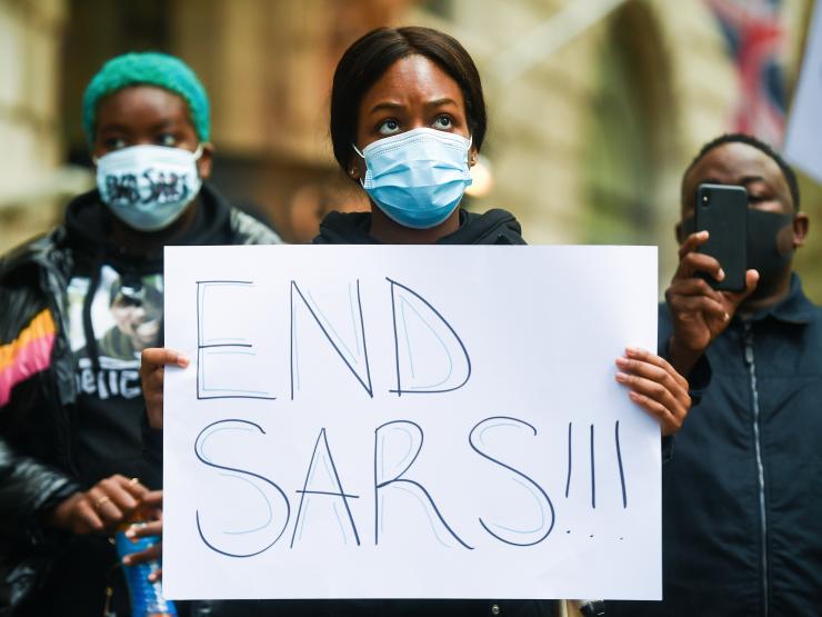 End Sars Protesters demonstrate Nigeria High Commission PA Kirsty O'Connor.jpg