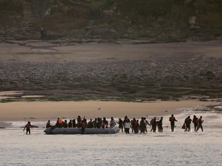 Migrants cross channel after rwanda bill approved reuters.JPG