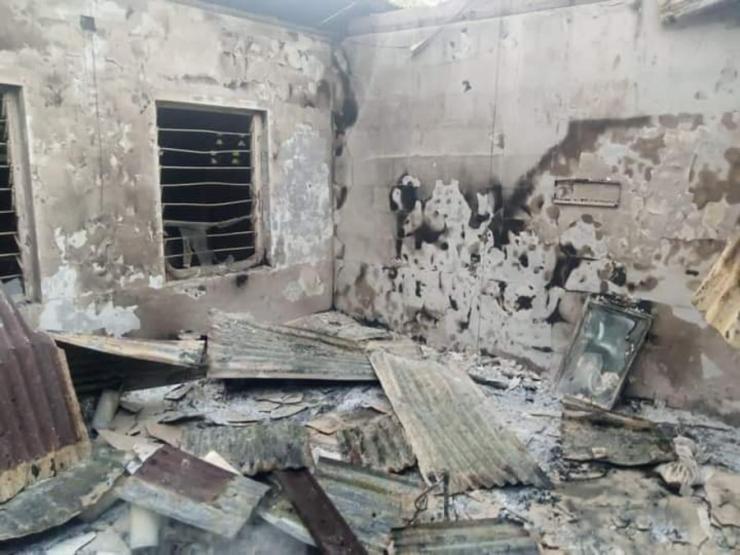 Nigeria parish office burned ACNInternational.jpg