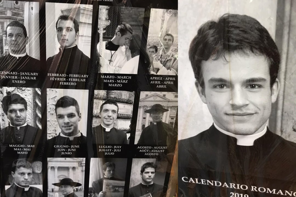Creator admits Rome's "hot priest" calendar rarely features priests