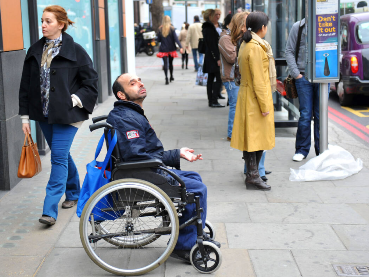 disability poverty alamy
