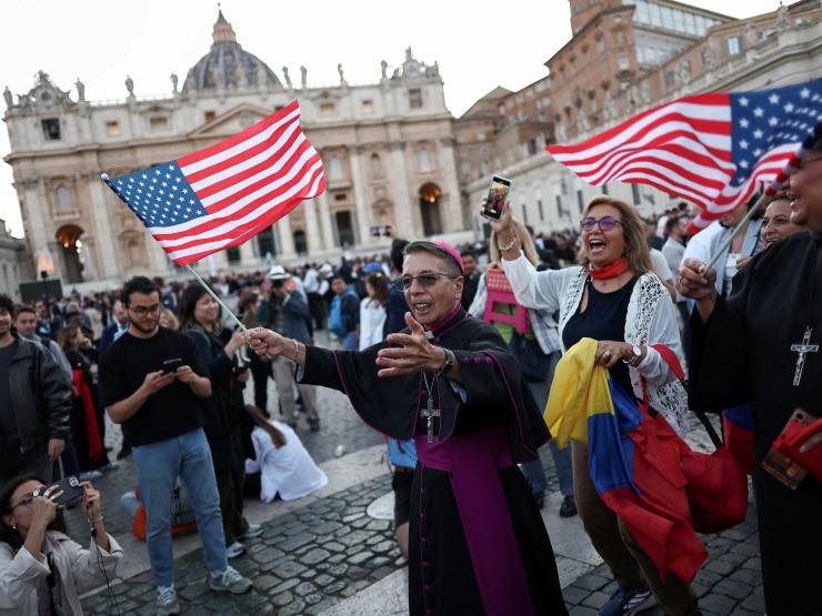 American flag st peters square.JPG