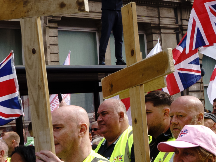tommy robinson rally cross.JPG