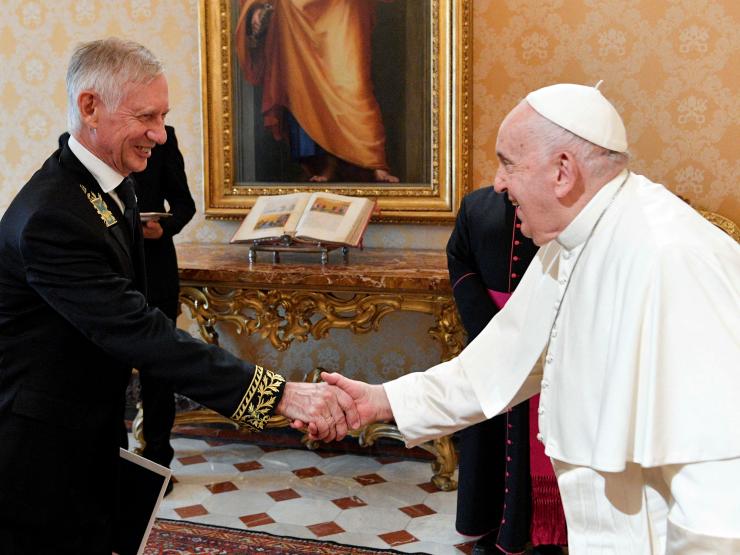 Pope Russian Envoy.JPG