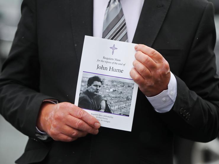funeral of john hume order of service Londonderry Credit PA Niall Carson.jpg