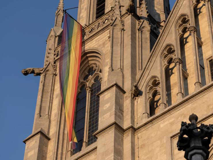 LGBT flag at St Pauls munich.JPG
