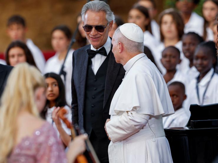 Pope Leo and Bocelli.JPG