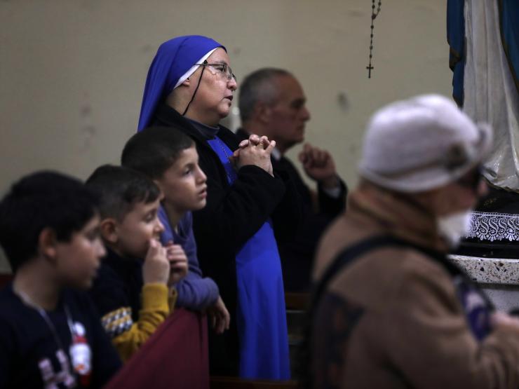 PALESTINE-RELIGION-nun gaza.JPG