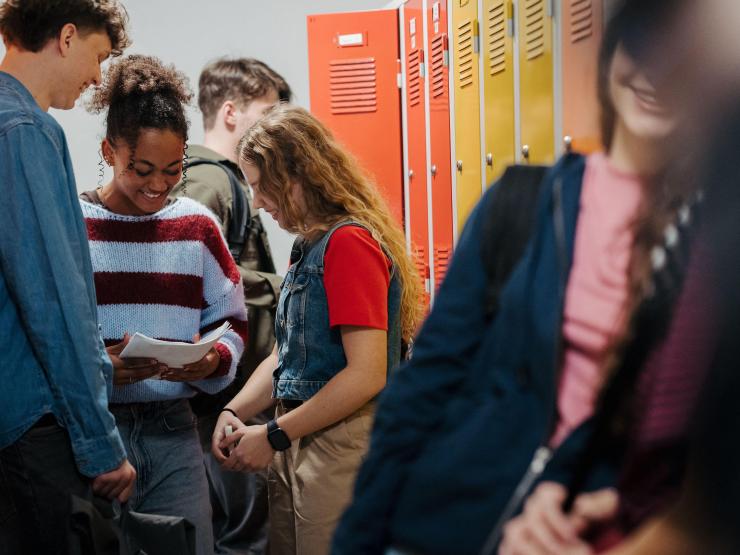 teenagers stock image