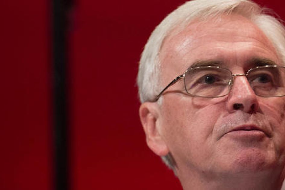 Shadow chancellor says level of Britain's inequality does not reflect