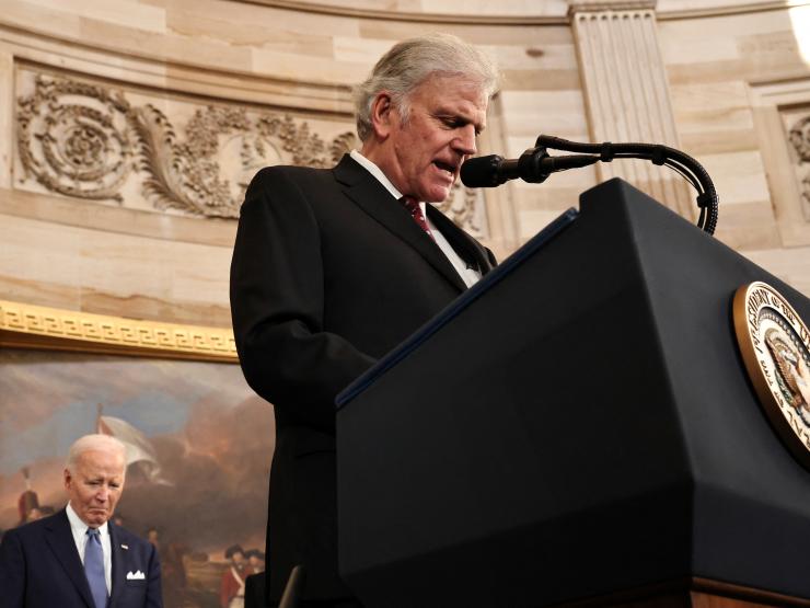 God 'raised up Trump' to be president, says Franklin Graham at inauguration