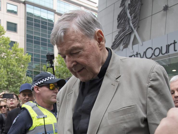 Cardinal George Pell ourt 2 credit AP Photo and Andy Brownbill.jpg