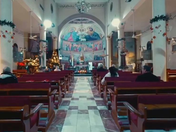 Gaza church struck.JPG