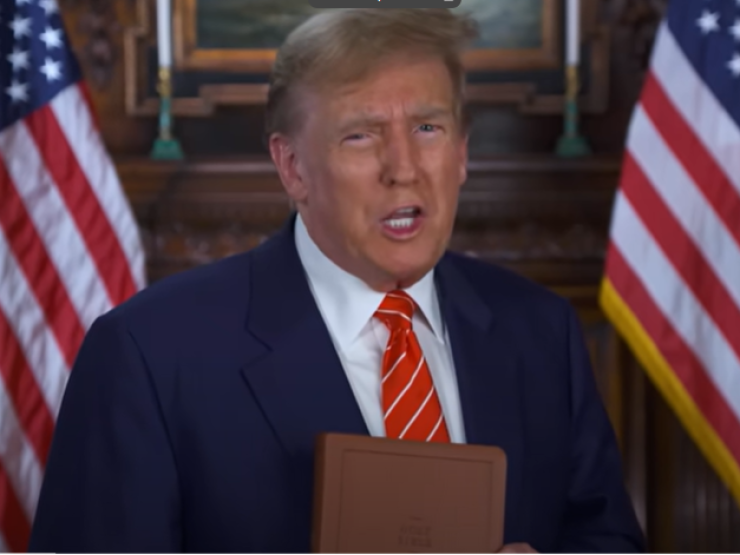 Make America pray again': Donald Trump becomes a Bible seller