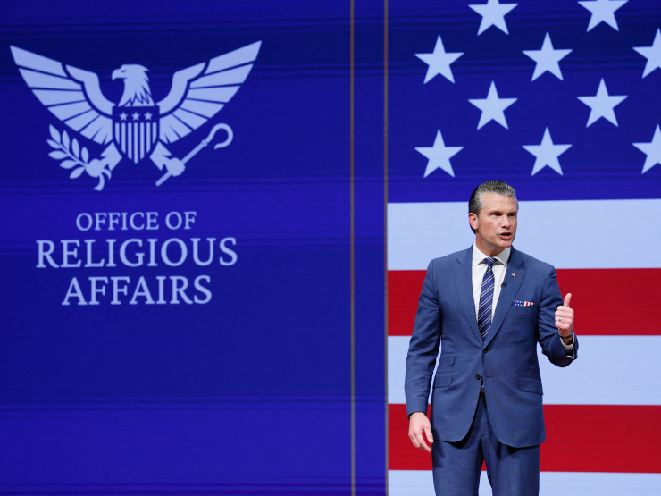 HegsethOfficeReligiousAffairsReuters.JPG