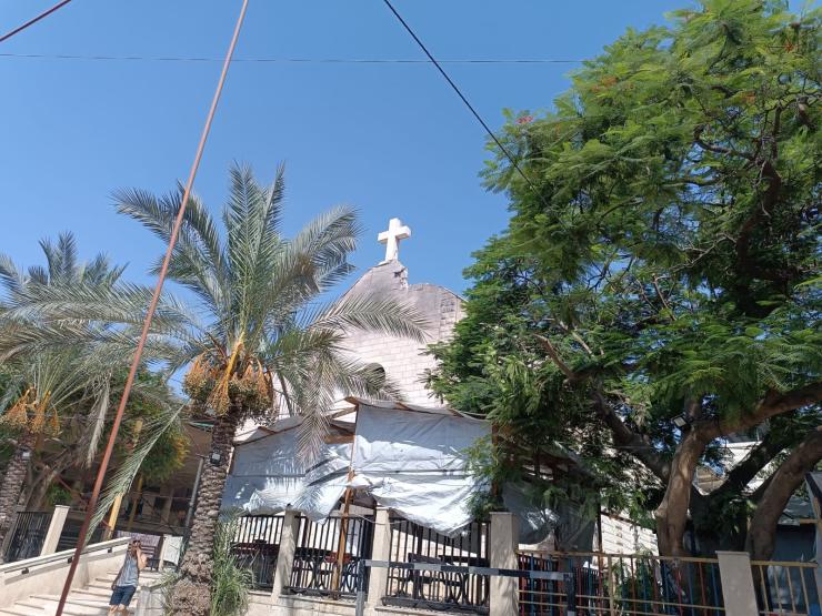 Holy Family Church Gaza attack.jpeg