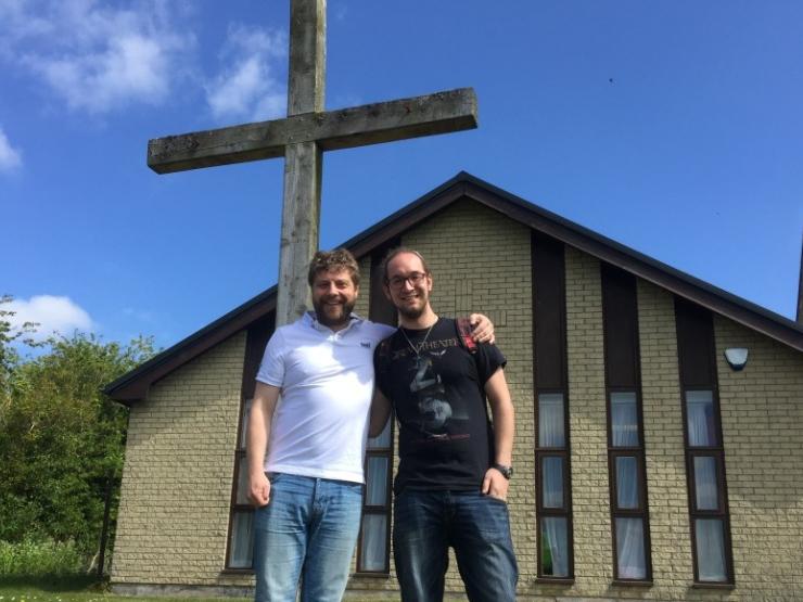 rev mark nicholas and ross watters Gorebridge Parish Church scotland.jpg