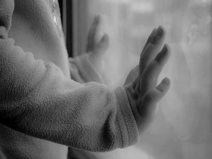 child abuse stock image
