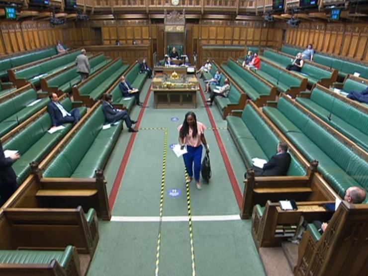 Dawn Butler leaving Commons.jpg