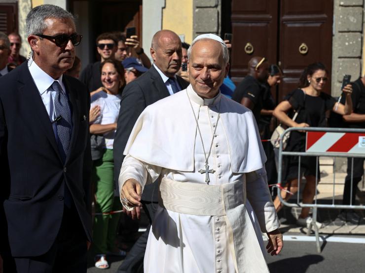 Pope Leo arrives at lakeside residence of Castel Gandolfo for two-week  summer break