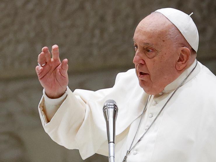 POPE CHRISTMAS GAZA AIRSTRIKE.JPG