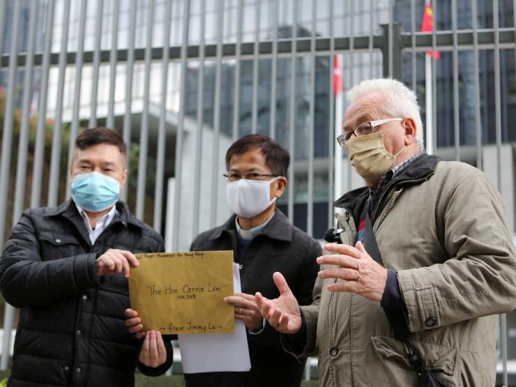 HONGKONG SECURITY PRIEST FRANCO MELLA CREDIT REUTERS.JPG